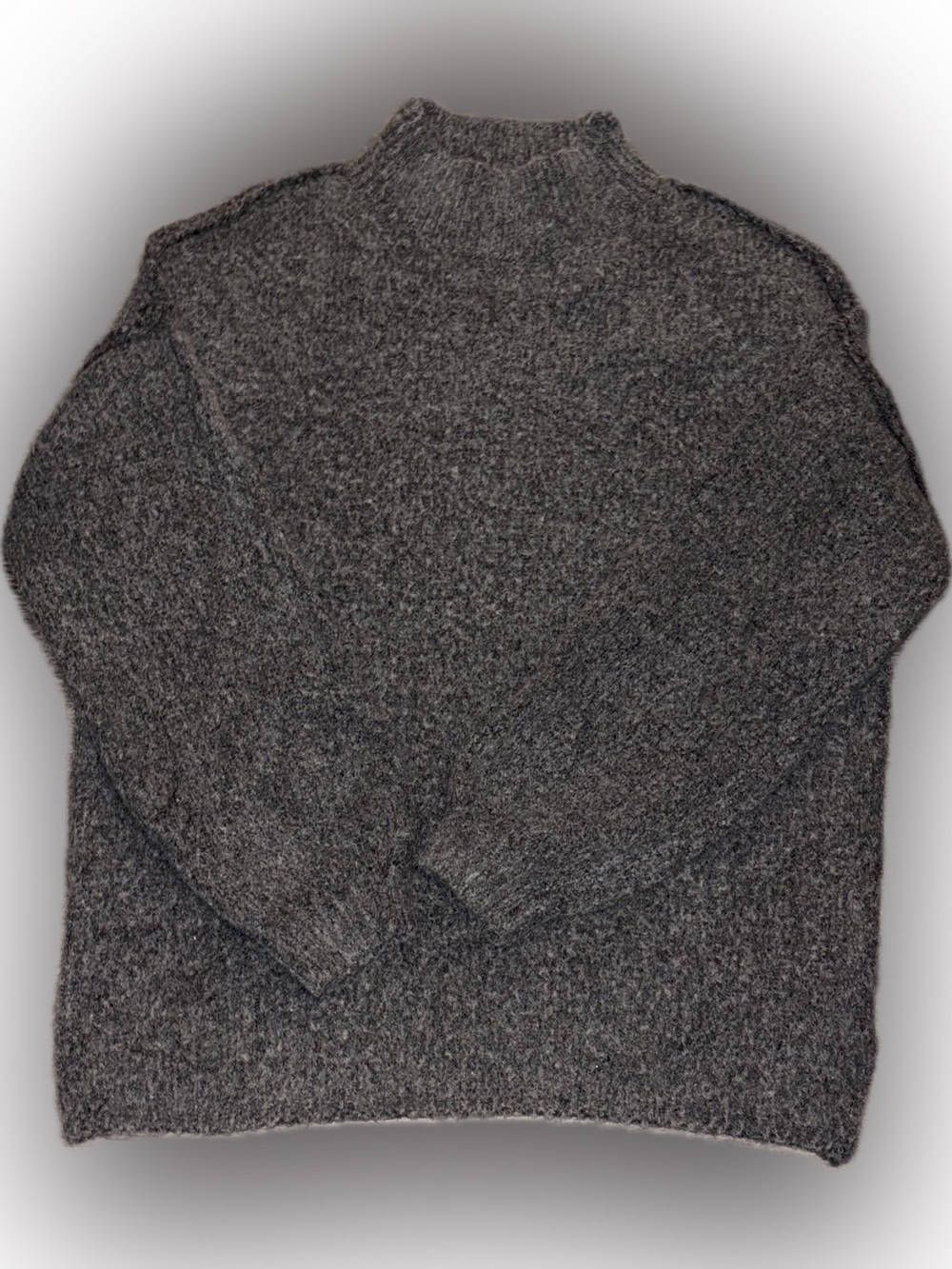 NWOT Cozy Charcoal Mock Neck Sweater - So Soft!